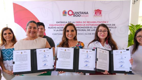 Entrega Mara Lezama renovado Albergue Estudiantil en la capital del estado tras ser rescatado del abandono