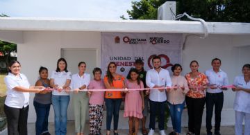 Ubicación por municipio de la Red de Unidades del Bienestar de salud Quintana Roo en abril 2025