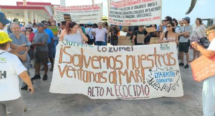 Ambientalistas realizan platón frente al muelle fiscal, no quieren la ampliación del muelle SSA y menos el cuarto muelle